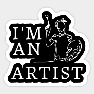 I am an Artist Sticker